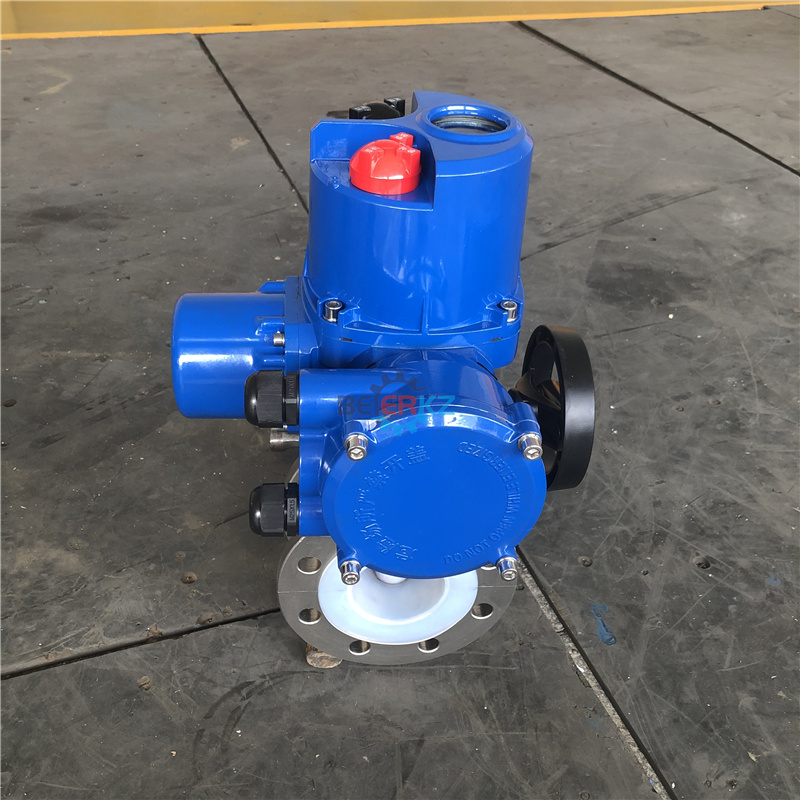 dn50衬氟球阀智能调节型阀门电动执行器